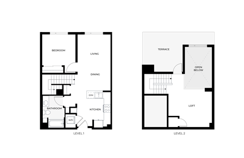 A6-L 1 bed 1 bath loft